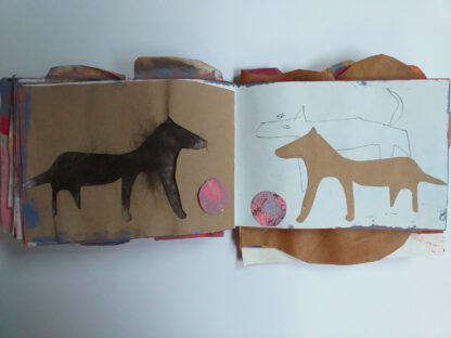 Page from sketchbook by Monika Riethmueller visual artist