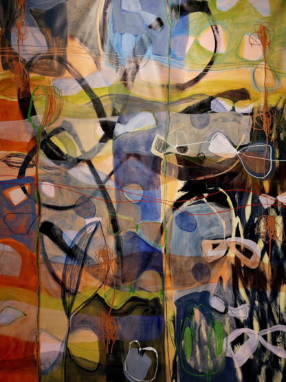 Liquide 220x160 cm unstretched canvas by Monika Riethmueller