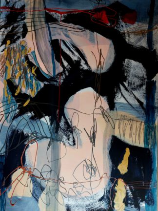 Paysage imaginaire II-100x70-cm technique-mixte-sur-papier