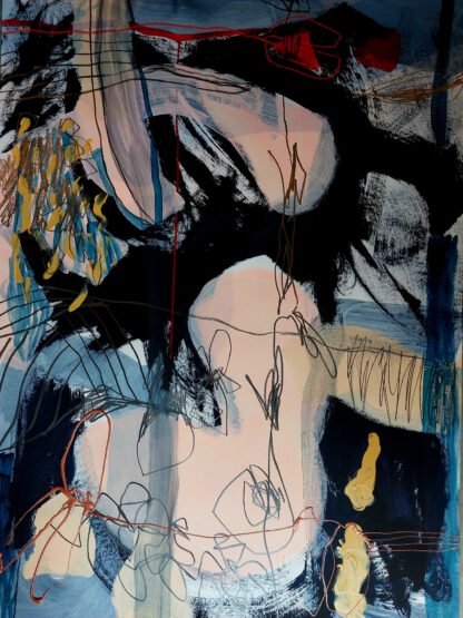Paysage imaginaire II-100x70-cm technique-mixte-sur-papier