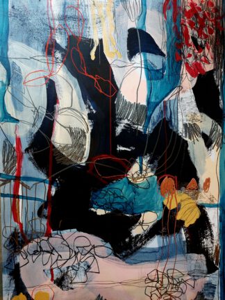Paysage Imaginaire-III 100x70 cm technique mixte sur papier