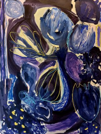 Nature morte VI 100x70cm mixed media on 200gms paper