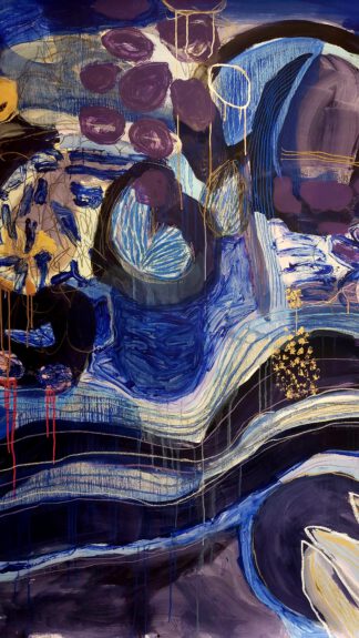 Paysage aquatique I 100x70cm mixed media on 200gms paper