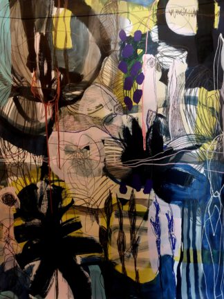 Sans titre III 170x130cm mixed media on 300gms paper